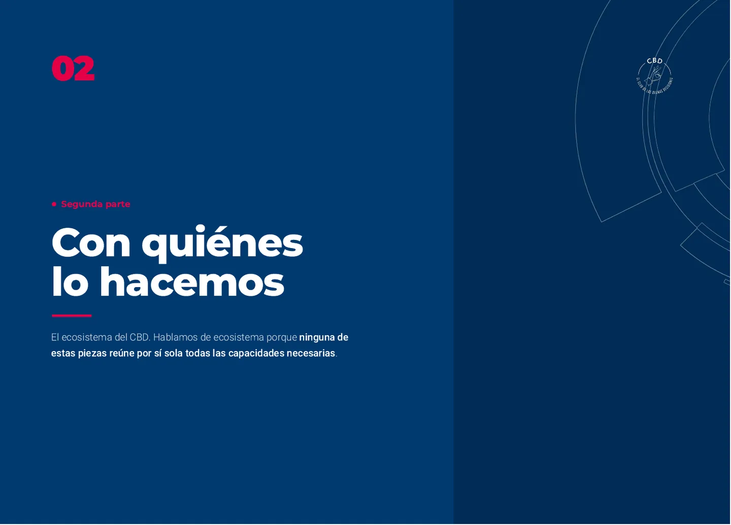Segunda parte. Con quiénes lo hacemos
