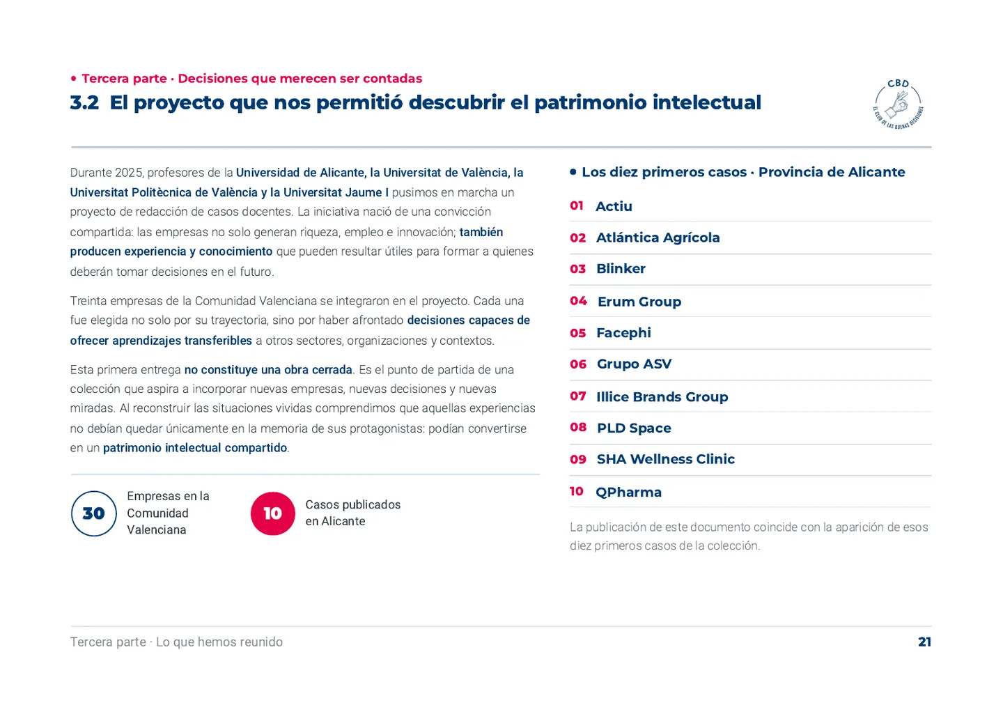 3.2 El proyecto que nos permitió descubrir el patrimonio intelectual